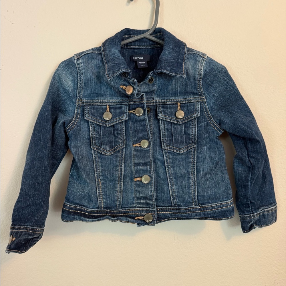 GAP Girls' Blue Denim Jacket - Classic Trucker Style